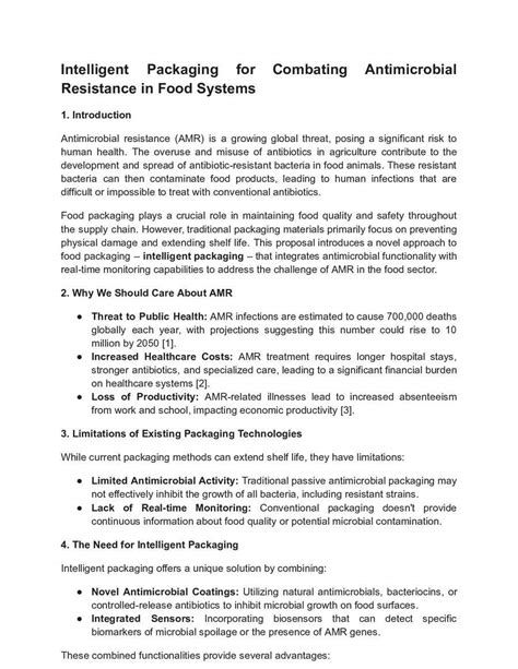 Food Microbiology : Antimicrobial Resistance & Smart Packaging ...