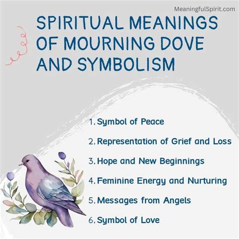 10 Spiritual Meanings of Mourning Dove and Symbolism - Meaningful Spirit