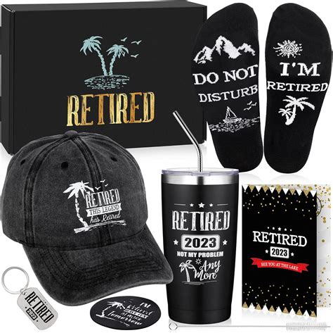 Amazon.com | Aodaer 7 Pieces 2023 Retirement Gifts Set for Men ...