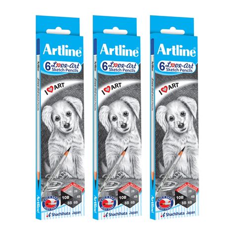 Artline Love Art Ultra Dark Sketch Pencil Set | Pencil Set for Drawing ...