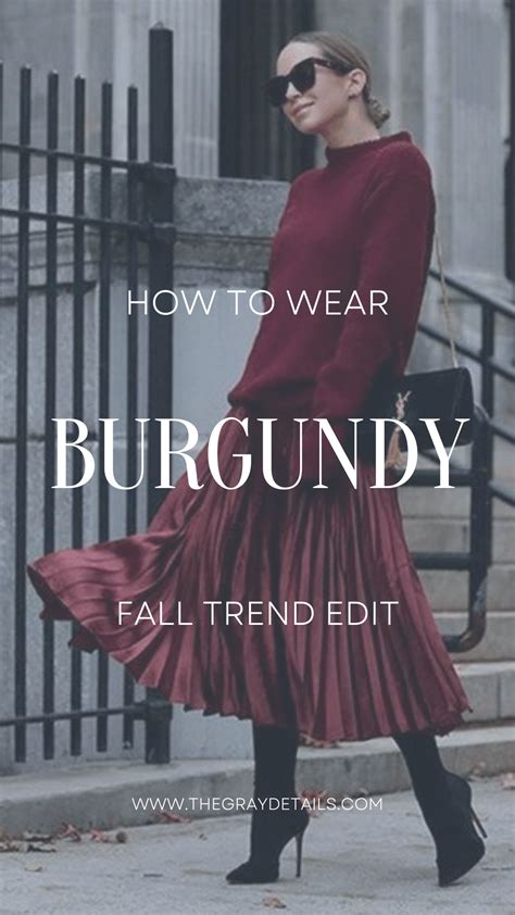 Burgundy Outfit Women
