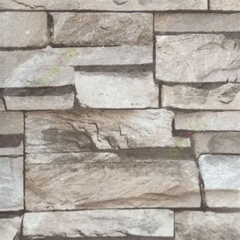 Natural brown beige color stone cladding texture finished 3D look ...