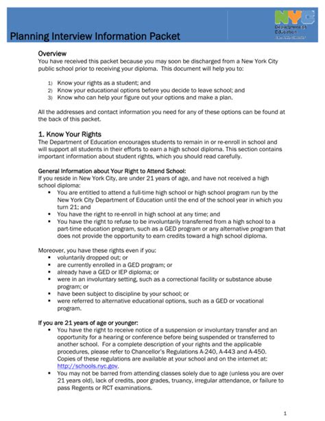 Image result for Interview Packet Sample