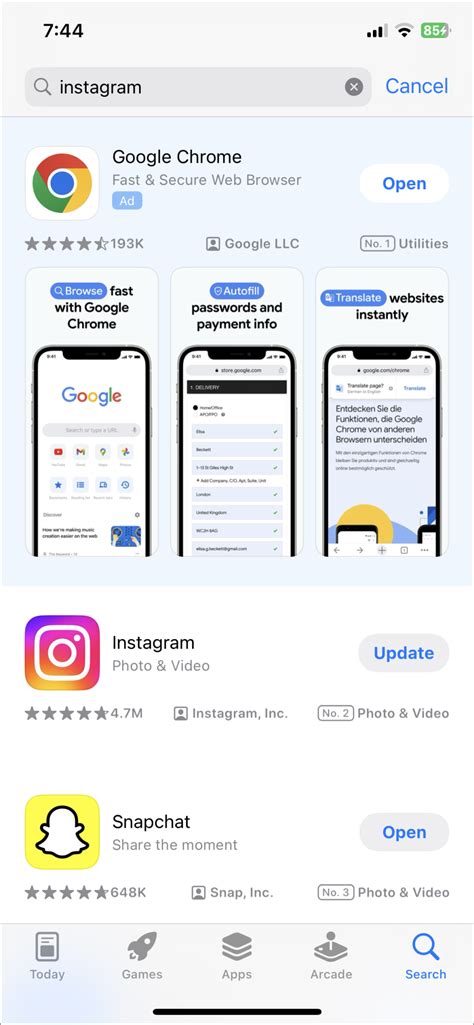 Image result for Instagram IOS 12 Installation
