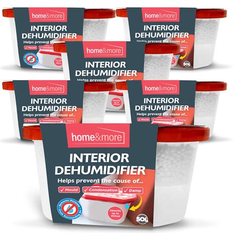 6pk 400ml Interior Dehumidifiers Disposable | Window Moisture Absorber ...