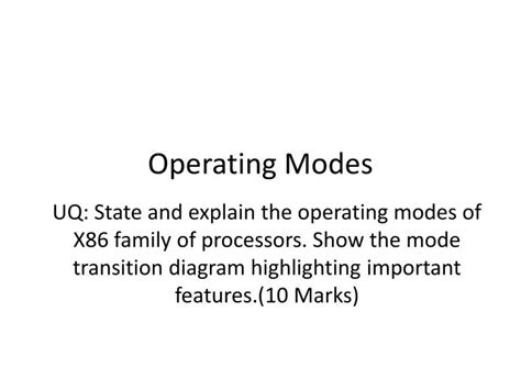 Sample Operating Mode 的图像结果
