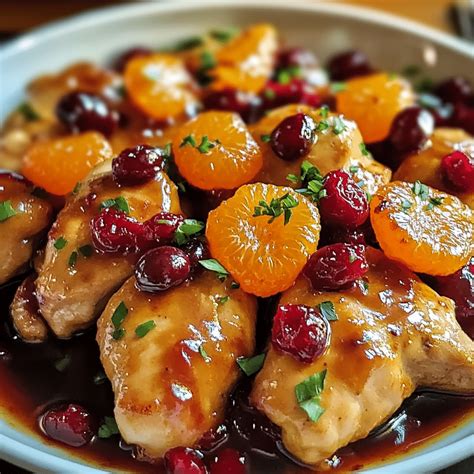 Cranberry Orange Chicken - Recipe Viral