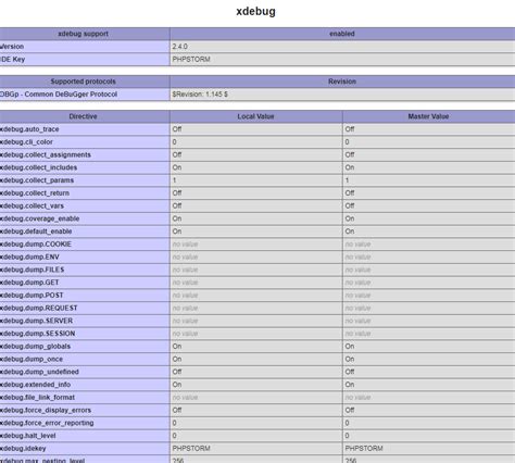 Wamp Xdebug 的图像结果