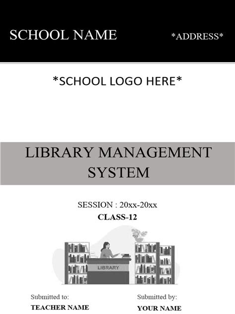 How to Download Library Management Source Code for Class 12 Project 的图像结果