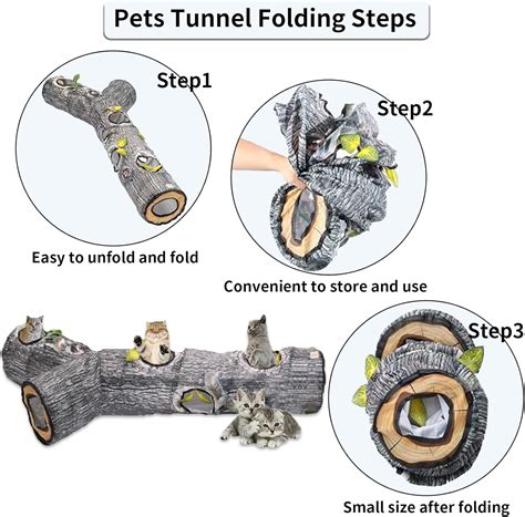 Fhiny Cat Tunnels for Indoor Cats, 3 Way Collapsible India | Ubuy