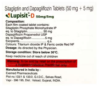 Lupisit D 5 Mg50 Mg Tablet 10 - Uses, Side Effects, Dosage, Price ...