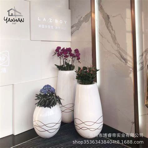 玻璃钢方形花钵组合 - 广州市顺艺景观雕塑工艺品有限公司