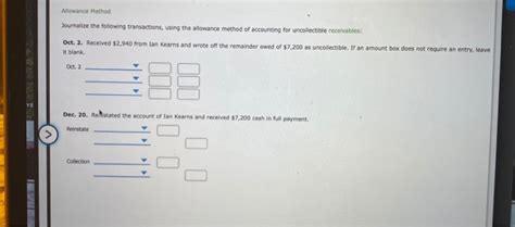 Allowance Method Journalizing 的图像结果