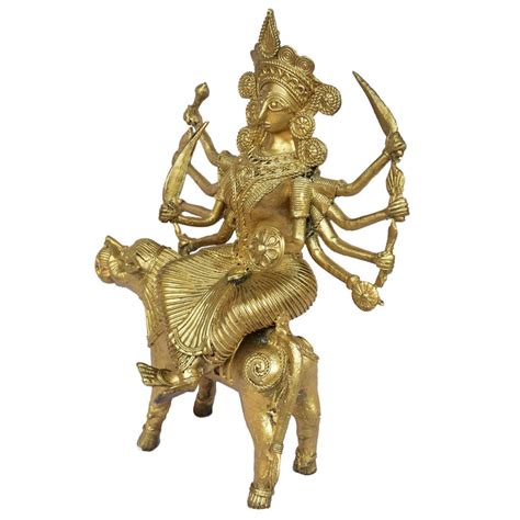 Dokra Santoshi Maa Brass Figurine — TVAMI