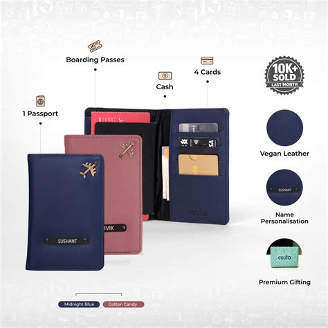 Personalised Passport Covers – Vegan Leather | Custo