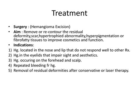 Treatment of Hemangioma | PPTX