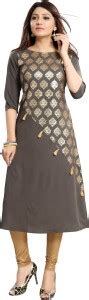 ALC Creations Women Block Print Straight Kurta - Buy ALC Creations ...