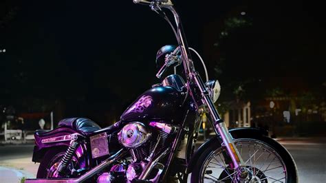 Download wallpaper 1920x1080 motorcycle, bike, black, purple full hd ...