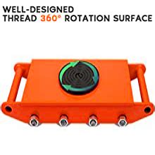 VOLTZ 12 ton (26400lb) Heavy Duty Machine Dolly Skate Roller Machinery ...