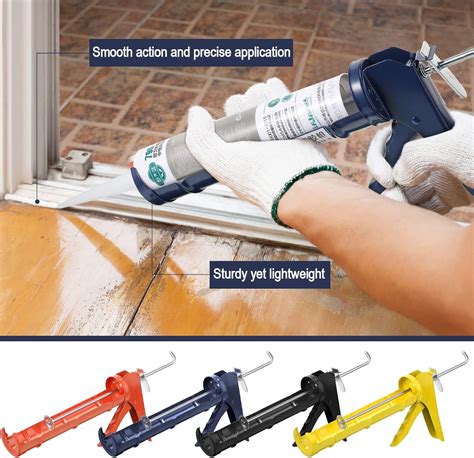 Buy Zhengmy 4 Pieces Caulking Gun Silicone Gun Hand Caulking Guns Saker ...