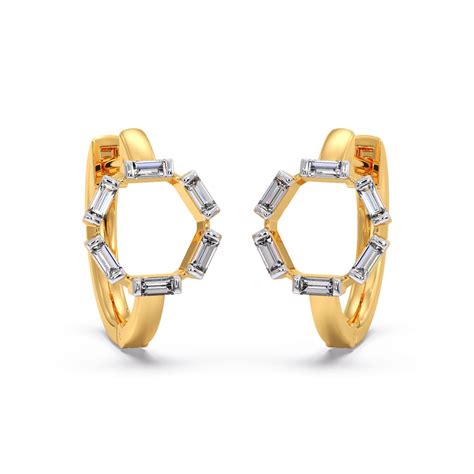 Vera Diamond Hoops Earrings-Candere by Kalyan Jewellers