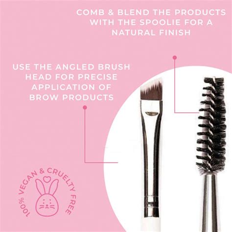 Buy Brow Spoolie & Angled Brow 2 in 1 Brush online in India – Praush