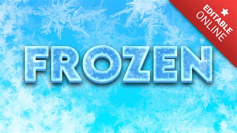 Fonte Frozen Nuevo Generador de fuentes & Efectos de texto