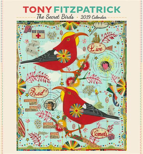 Tony Fitzpatrick the Secret Birds 2019 Wall Calendar : Fitzpatrick ...