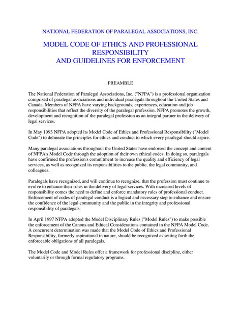 SOLUTION: Nfpa model code of ethics and professional responsibility and ...