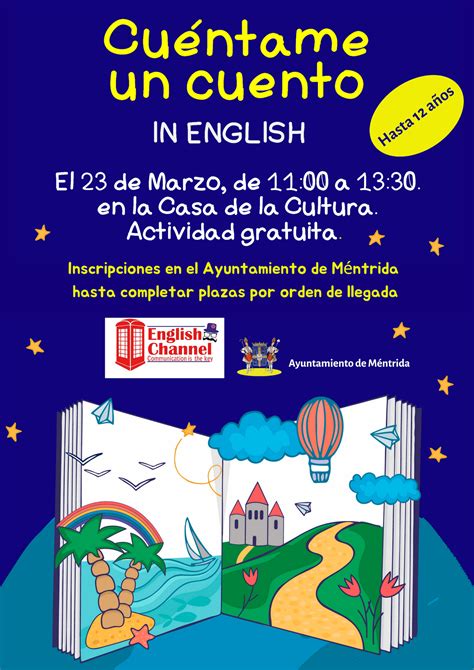 Taller Didáctico CUENTAME UN CUENTO "IN ENGLISH" - Ayuntamiento de Méntrida