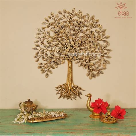 Brass Tree of Life With Roots Intricate Design Big Size - Etsy India