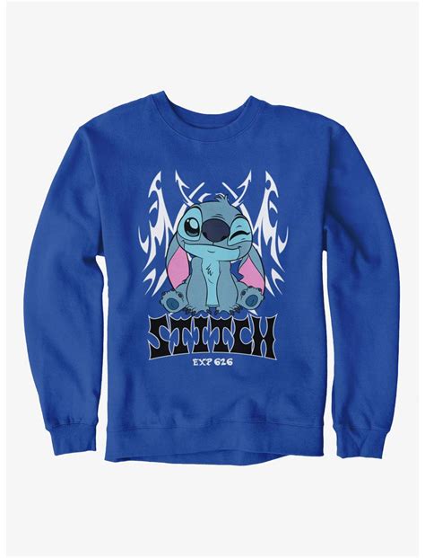 Disney Lilo & Stitch Stitch Tribal Goth Sweatshirt - BLUE | Hot Topic