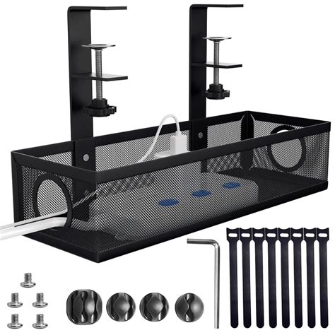 Climberty® Under Desk Cable Organizer Cable Organizer Rack Adjustable ...