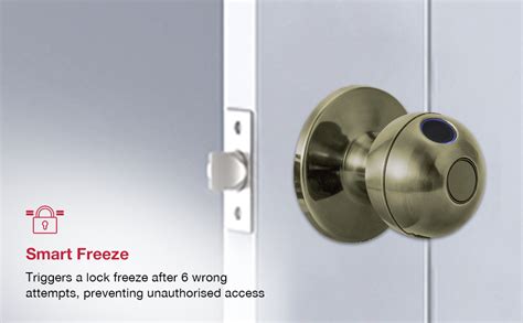 Hafele Stella Digital Knob Lock for Doors | Smart Control | Fingerprint ...