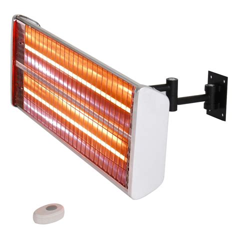 EnerG+ 1500W 20-Inch Dual Element Electric Infrared Patio Heater 120V ...