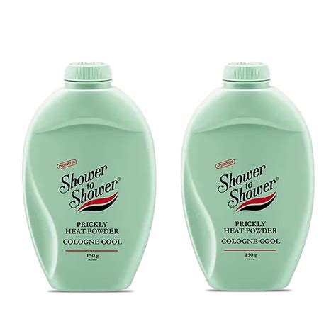 Shower to Shower Ayurvedic Prickly Heat Powder Cologne Cool, 150g (Pack ...