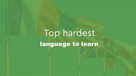 Top 10 hardest languages To learn - Speakt.com