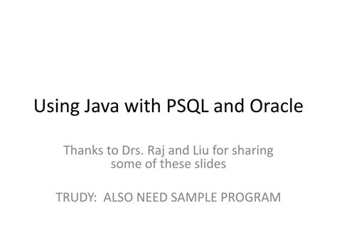Image result for Psql to Java Connection