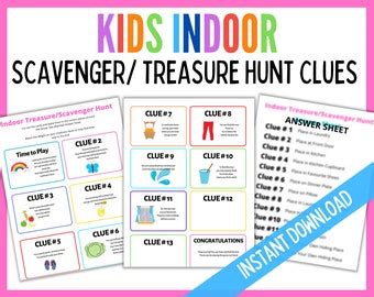 Park Treasure Hunt Clues Playground Treasure Hunt Park - Etsy India