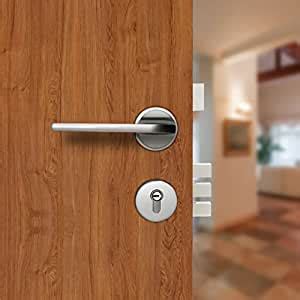 ZORADO Zinc Alloy Satin Finish Rose Mortise Door Handle Set for Main ...