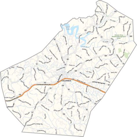 Kentucky County Map - US County Maps