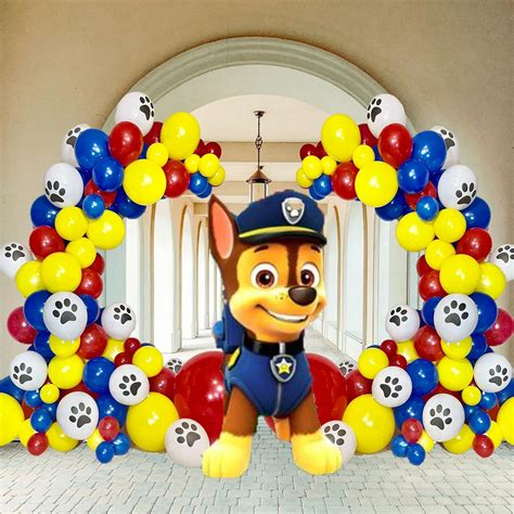 Buy STK Paw Print Balloon Garland Kit Compatible for Skye Paw Patrol ...