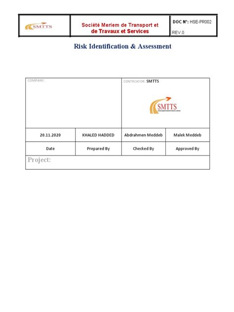 Image result for Risk Identification Example