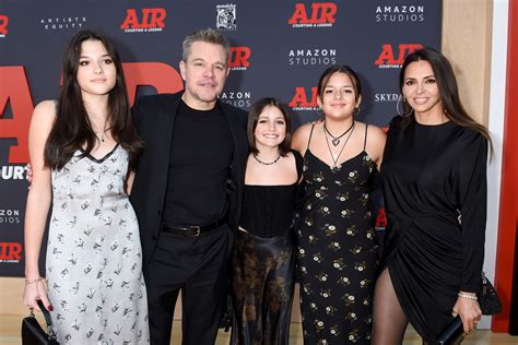 Matt Damon and Luciana Barroso Make 'Air' Premiere a Family Affair
