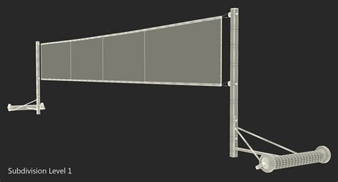 3D Badminton Net model | 3D Molier International