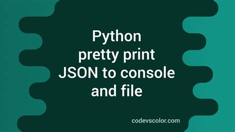 Image result for Python Print JSON