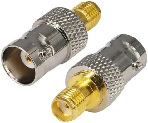 NETBOON SMA Female to BNC Female Adapter - Premium RF Coaxial Cable ...