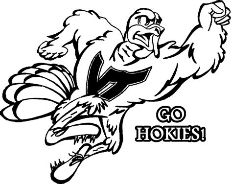 Virginia Tech Coloring Pages 的图像结果