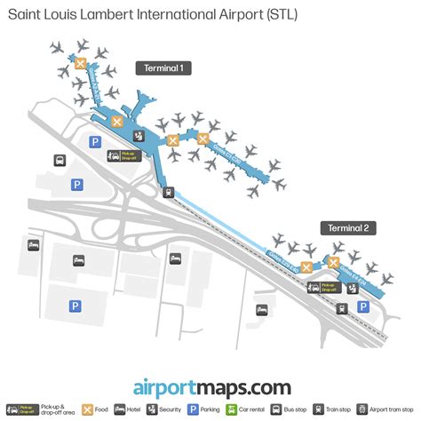 Map of Saint Louis Airport (STL) – Terminal Map | Airportmaps.com