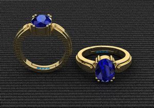 Sidhi shree Natural 7.25 Ratti Neelam Blue Sapphire Gem Stone Brass ...